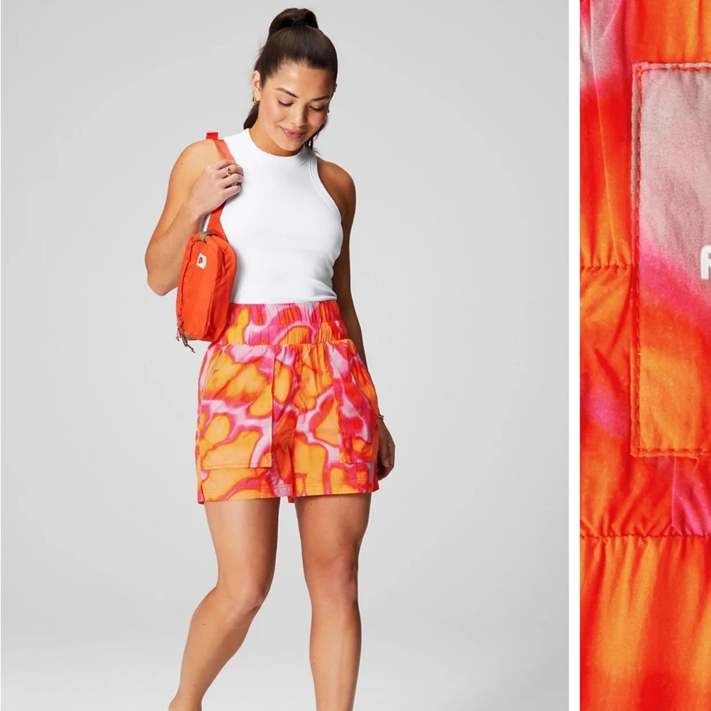 Fabletics Ultra High Waisted Piped Nylon Short - Picture 2 of 8